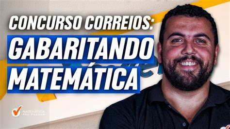 Concurso Correios Gabaritando Matemática YouTube