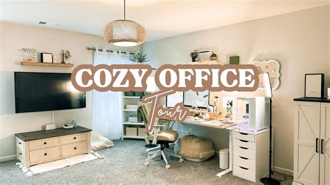 Cozy Office And Desk Setup Tour YouTube