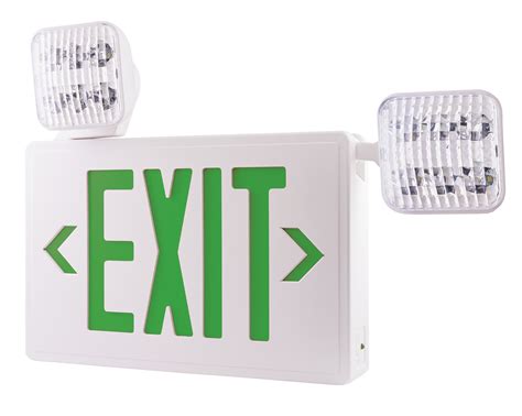 Elco EE94H White / Green 22" Wide Led Exit Sign - Walmart.com