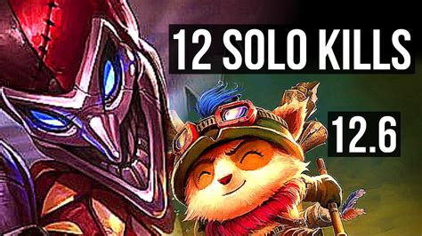 Shaco Vs Teemo Jng Solo Kills M Mastery Legendary