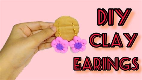 Diy Clay Earings With Moldit Clay Super Clay Earings Youtube