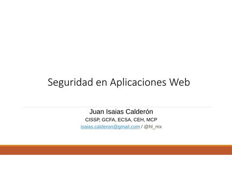 Pdf Seguridad En Aplicaciones Web Cryptomex Orgcryptomex Org