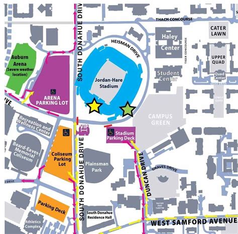 Auburn Football Parking Map 2025-23 - Natalie Starr