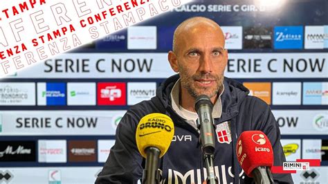 Rimini Fc Olbia La Conferenza Stampa Prepartita Di Mister Emanuele