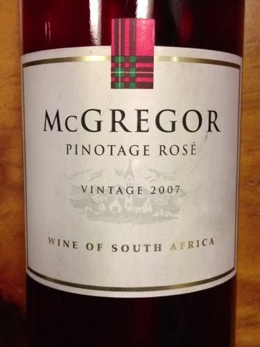 Mcgregor Pinotage Ros Vivino France