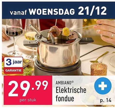 Ambiano Elektrische Fondue Promotie Bij ALDI