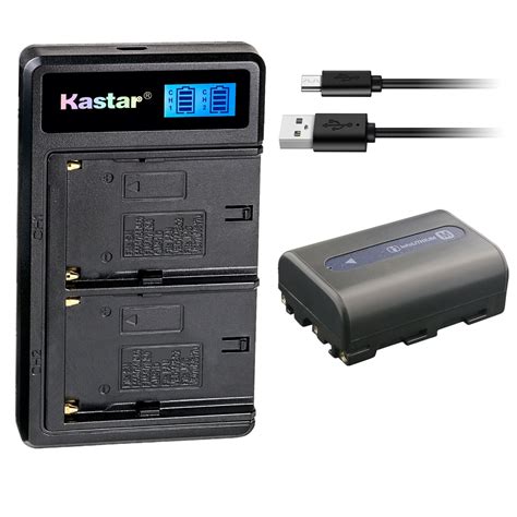 Kastar Battery Lcd Dual Charger For Sony Np Fm50 Np Fm30 Fm50 Np Fm55h Np Qm51 Ebay