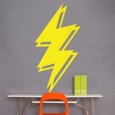 Lightning Bolt Vinyl Wall Decal Lightning Sticker Art