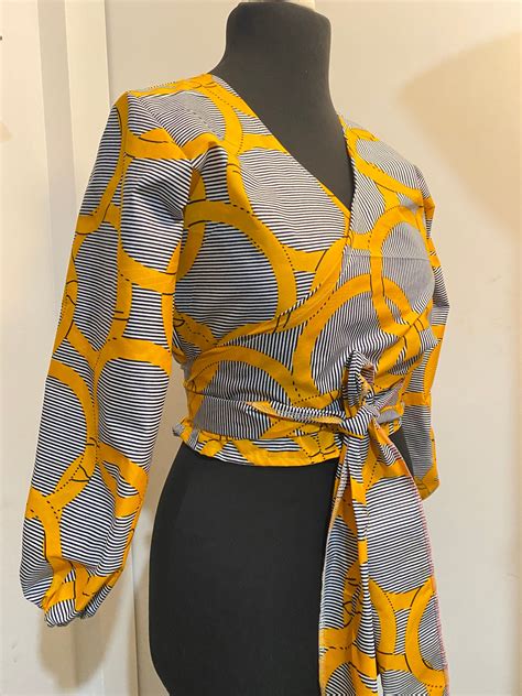 Haut Wax Chic Jaune En Robes Imprim S Africains