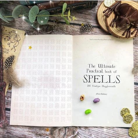 Magic Wizard Spell Book Etsy Uk