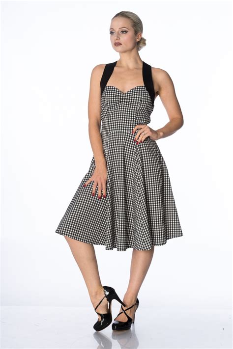 Robe Pin Up Rétro 50s Rockabilly Swing Summer Days Vichy Vêtements