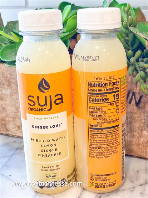 Organic Suja Ginger Love Lemonade At Costco Costcontessa