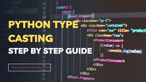 Python Type Casting Step By Step Guide Learn Python Easily