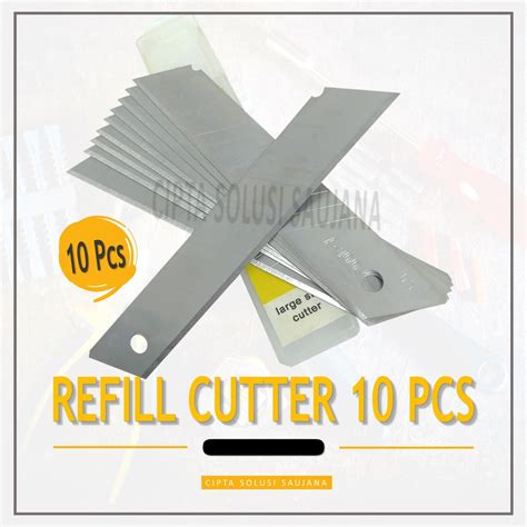 Jual ISI REFILL REFIL MATA PISAU CUTTER SEREP KATER CUTER BESAR KERTAS