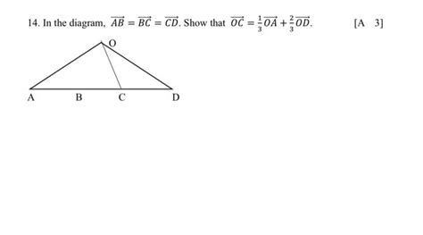 Solved In The Diagram Ab Bc Cd Show That Oc Oa Od Chegg