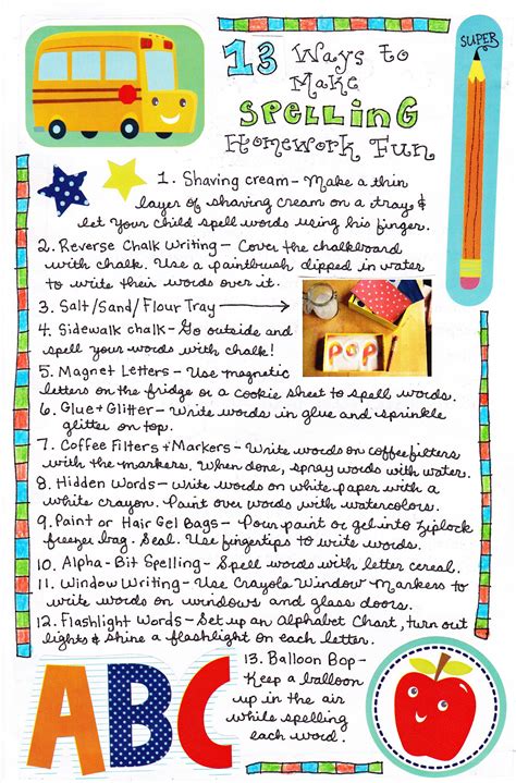 13 Ways to Make Spelling Practice Fun - Happy Home Fairy