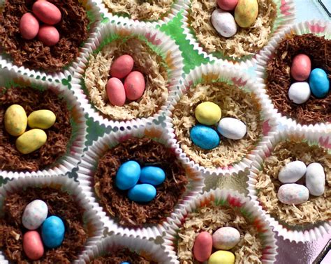 Chocolate Birds Nests An Easy No Bake Treat Saving Room For Dessert