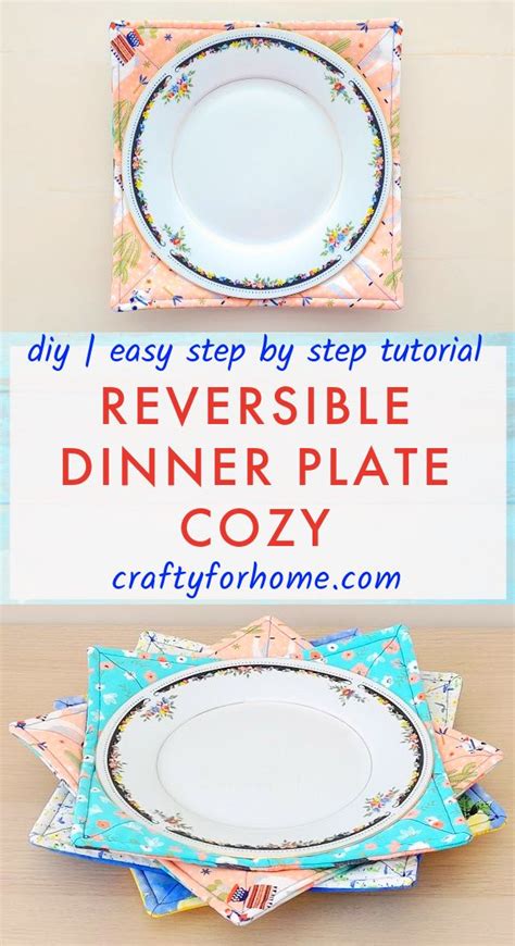 Microwave Dinner Plate Cozy Easy Tutorial Sewing Machine Projects