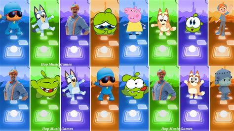 Pocoyo Bluey Bingo Peppa Pig Om Nom Blippi Who Is Best Tiies