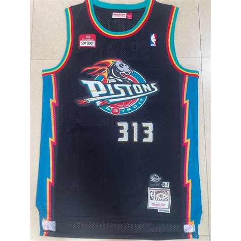 Camisa Masculino Detroit Pistons No Camiseta De Basquetebol