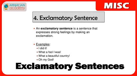 Exclamatory Sinau