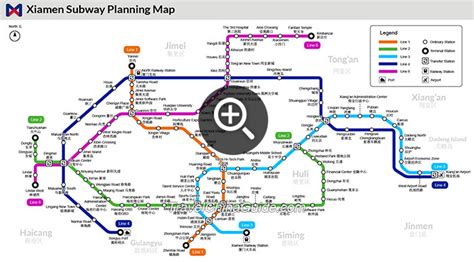 Xiamen Metro Maps, Subway Planning Map