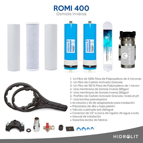 Ósmosis Inversa Industrial Hidrolit ROMi 400 Hasta 1600 lpd