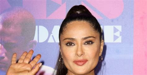 Salma Hayek Flaunts Strong Abs And Legs In Naked Dress At Magic Mike Premiere