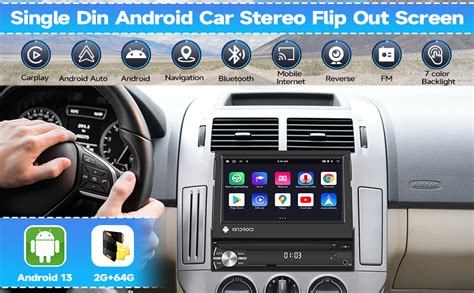 Amazon Unitopsci G G Single Din Android Car Stereo Inch Flip