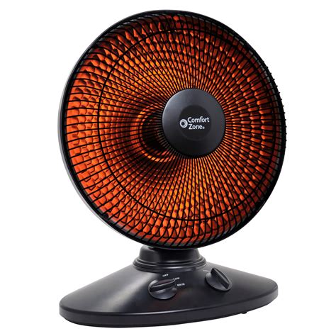 Comfort Zone Watt Oscillating Parabolic Radiant Dish Heater