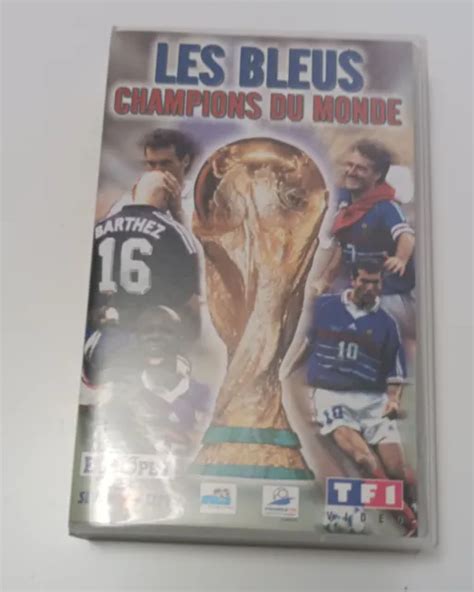 K7 CASSETTE VIDEO Vhs Les Bleus Champions Du Monde Football Coupe Du