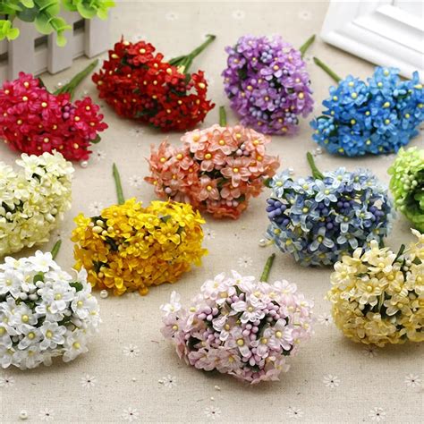 Fake Flowers Artificial Mini Flower Wedding Or Home Decoration Diy