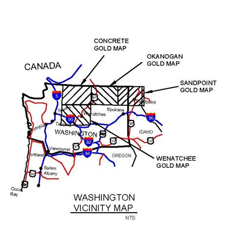 Gold Panning In Washington Map Draw A Topographic Map