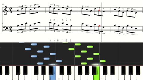 キーボードで指の体操 両手11 バイエル ピアノ基礎練習 Beyer Piano Youtube