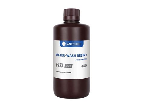 Anycubic Water-Wash Resin - HD Grey - RICHVALSKY MANUFACTURING