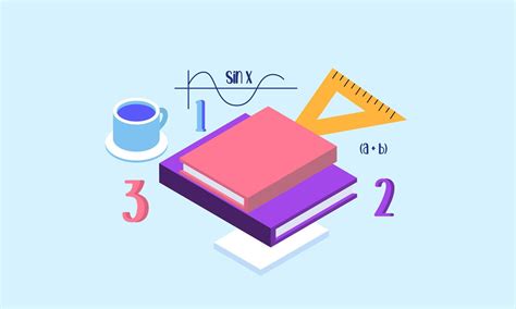 Cartoon Maths Elements Background Education Logo 13126364 Vector Art