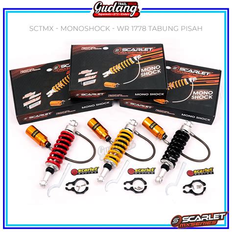 Jual Shock Belakang Monoshock Scarlet KLX 1768 CRF 150L 1758 WR 155