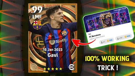 Trick To Get 99 Rated Big Time Epic Gavi From Epic Fc Barcelona Pack