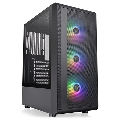 Buy Thermaltake S Mesh Argb Tempered Glass Mid Tower Case Black Ca