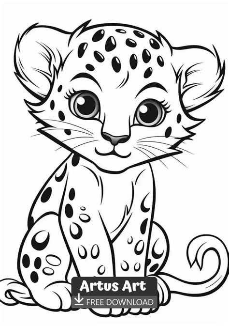 Cute Leopard Coloring Page | Disney adult coloring books, Cute coloring pages, Adult coloring pages