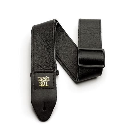 Italian Leather Strap Black Ernie Ball