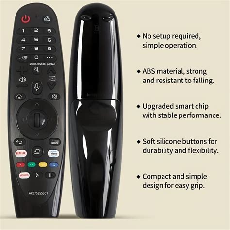 Voice Magic Remote AKB75855501 For LG Smart TV Magic Remote Replacement