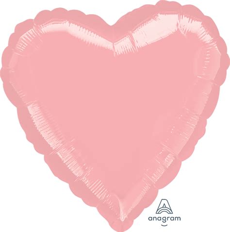 Pastel Pink Heart Hico Balloons