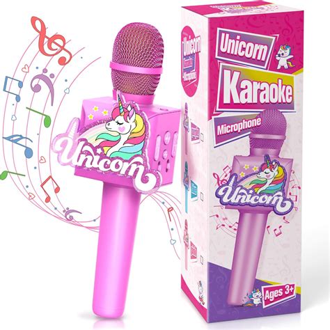 Microfono Wireless Per Bambini Unicorno Bambina Regalo Microfono