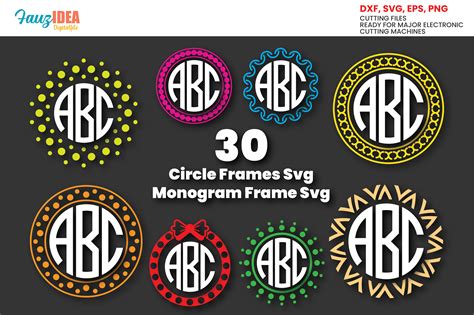 Cricut Svg Monogram Frames Svg Love Monogram Frame Bundle Valentine