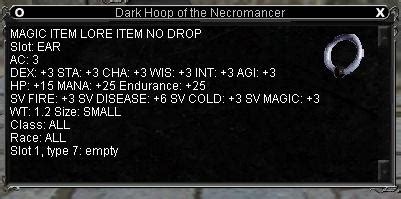 Dark Hoop Of The Necromancer Items Everquest Zam