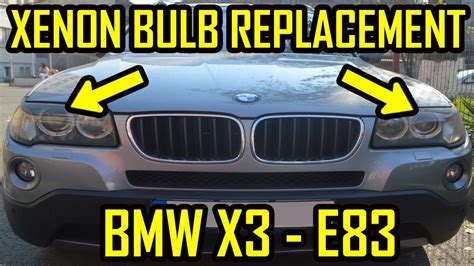 BMW X3 E83 Xenon Bulb HID Replacement - YouTube