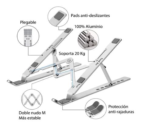 Ripley SOPORTE PARA LAPTOP DE ALUMINIO RESISTENTE 17 PULGADAS