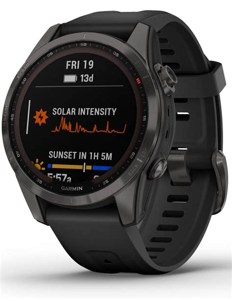 Garmin Fenix S Sapphire Sol Carbon Gray Dlc Ith Black Band Relojes