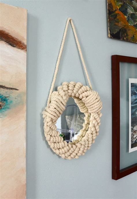 Simple DIY Rope Mirror